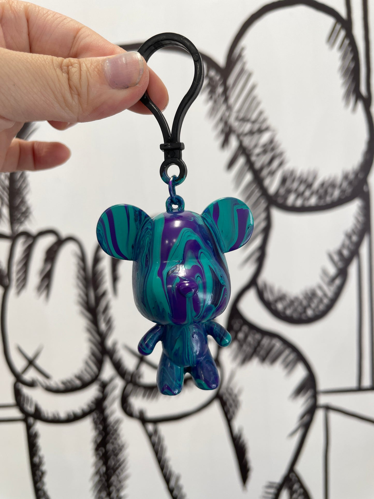 Glommy Bear, A set of two keychains