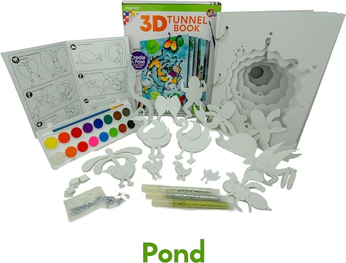 3D Tunnel Book Pond Set