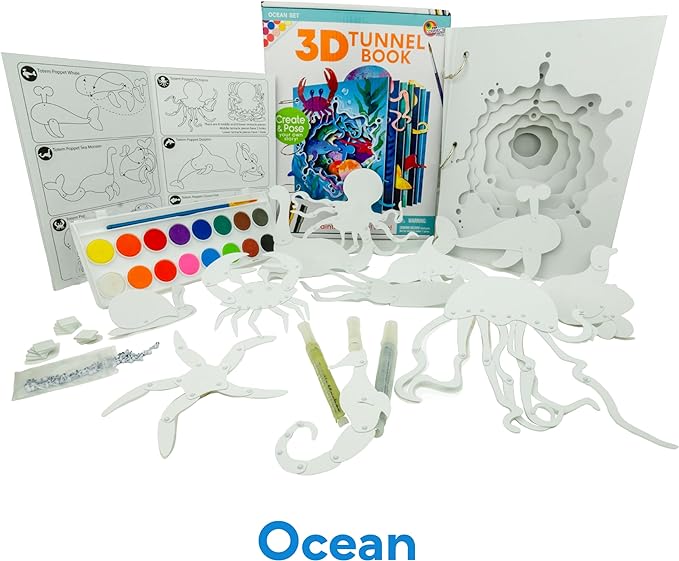 3D Tunnel Book Ocean Set