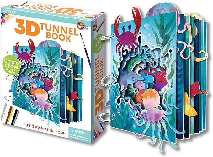 3D Tunnel Book Ocean Set