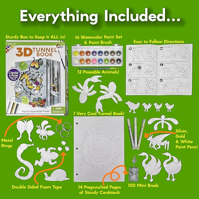 3D Tunnel Book Pond Set